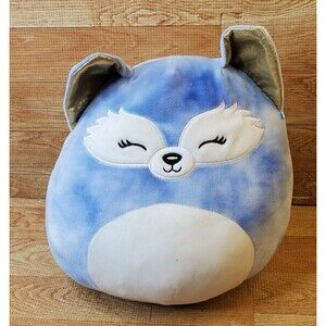 Squishmallows Melani Blue Arctic Fox 8” Plush Sleepy Smiley Eyes Missing Tags